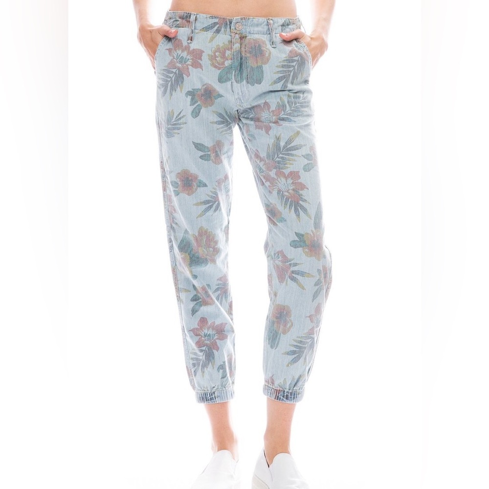Mother floral‎ print no zip misfit pant. size 27